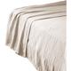 Drap plat 270 x 300 cm Gaze de coton unie gaia coloris Beige Pampa