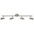 Plafonnier led Spot Briloner leuchten one, 3 w, 250 lm, IP20, nickel mat, métal, incl., 4x GU10,