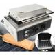 220V 1500W Gaufrier 2 en 1 6 trous en acier inoxydable Corn Dog Hot Dog Gaufrier - Avec minuterie