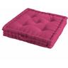 Doulito - Coussin de sol garni - 60 x 60 cm x 10 cm - Pacifique - Uni Framboise - Framboise