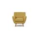 Fauteuil scandinave 1 place jaune - Nils Designetsamaison Jaune