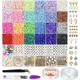 6000 Pcs Clay Beads For Bracelet Making 24 Colors Flat Round Polymer Clay Beads 6mm Spacer Heishi
