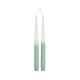 Paris Prix - Lot De 2 Bougies Chandelier Tie And Dye arty 26cm Blanc & Céladon