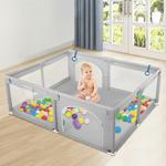 Parc pour bébé portable avec filet visible, Parc Enfant avec Tapis Enfant, Enfants Intérieur et