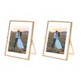 Ensemble de 2 Cadres Photo 4X6, pour Plusieurs Tailles de Photos (4X6, 3X5, 2X3), Cadre Photo