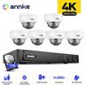 Kit de vidéosurveillance 8CH 4K poe nvr, caméra de vidéosurveillance 6 × 8MP vision nocturne pour