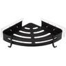 Tagère de douche d angle stick adhésif noir blackalu - 5five