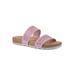 Women's Thrilled Casual Sandal by Cliffs in Pink Burnished Smooth (Size 9 M)