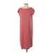 Eileen Fisher Casual Dress - Shift: Pink Print Dresses - Women's Size Small