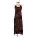 Zara Basic Casual Dress - Maxi: Black Acid Wash Print Dresses - Women's Size Small