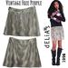 Free People Skirts | Euc Free People Metallic Mini Skirt *Vintage Y2k/90s* | Color: Gray/Silver | Size: 10