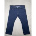 Levi's Jeans | Levis 501 Jeans Mens 42x30 Blue Button Fly Dark Denim 5 Pocket Heavy Cotton | Color: Blue | Size: 42