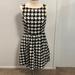 Jessica Simpson Dresses | Jessica Simpson Lined Skater Dress, Some Slight Wear Pink/Red Lining | Color: Black/White | Size: 10