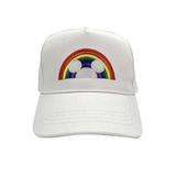Disney Accessories | Disney Pride Collection Hat White Cap With Rainbow Hook & Loop Closeure Unisex | Color: White | Size: Os