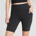 Athleta Shorts | Athleta Excursion Hybrid 9” Bike Short Black Size Large | Color: Black | Size: L