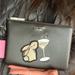 Kate Spade Bags | Authentic Kate Spade Leather Large Zip Top Wristlet Bunny Glitter Pearls | Color: Black/Gold | Size: 9"L X 6"H X 0.8"W