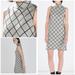 Zara Dresses | Euc Zara Jacquard Geo Shape Knit Sleeveless Dress | Color: Black/Gray | Size: S