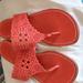 Tory Burch Shoes | Euc Tory Burch Sandal | Color: Orange/Red | Size: 9