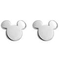 Disney Jewelry | Disney Mickey Mouse Earring In 14k White Gold | Color: Gold/White | Size: Os