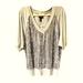 Torrid Tops | New Torrid Plus Size Gray Glitter Silver Sparkly 3/4 Sleeve Top. | Color: Gray/Silver | Size: 1x