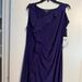 Ralph Lauren Dresses | Lauren Ralph Lauren Purple Stretch Dress, Front Ruffle, Women's 12 | Color: Purple | Size: 12