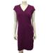 Athleta Dresses | Athleta V Neck Cap Sleeve Dress Size Sm | Color: Purple | Size: S