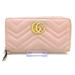 Gucci Bags | Auth Gucci Gg Marmont Pink Leather Long #111016g31b | Color: Pink | Size: W:7.48" X H:3.94" X D:0.79"