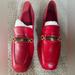 Tory Burch Shoes | Cute ‘ Perrine’ Leather Red Loafers By Tory Burch. Size 9. Nwt | Color: Red | Size: 9