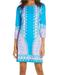 Lilly Pulitzer Dresses | Lilly Pulitzer Tana Shift T Shirt Dress Upf +50 Turquoise Teal M | Color: Blue/Pink | Size: M