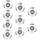 POPETPOP 7pcs Aluminum Alloy Pulley Gym Equipment Accessories Bearing Pulley Wheel Fitness Equipment Exercise Machines for Home Gym Home Workout Equipment Aluminum Lift Load Bearing Pulley