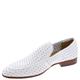 STACY ADAMS Men's Winden Perfed Slip on Loafer, White, 6.5 UK