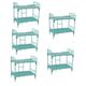 FAVOMOTO 5pcs Bunk Bed Mini Mold Wooden Doll House Doll House Furniture Wood Playset Accessories Wooden Dollhouse Home Accessories Metal Doll Bed Mini Furniture Miniature Puppet Ob11 Alloy