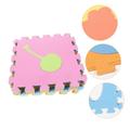 ibasenice 2 Sets Children's Anti-drop Foam Interlocking Foam Mat Foam Floor Mat Floor Mats Play Mat Floor Mat for Baby Letter Tiles Baby Puzzle Mat Baby Protective Floor Mat Number Foam Pad