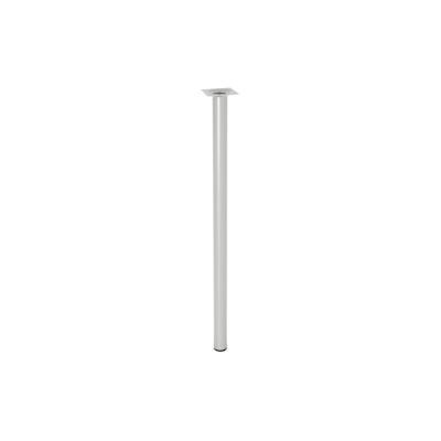 WAGNER Möbelbein/Verstellfuß TELESCOPE - Ø 30 x 600-900 mm, Platte 60 x 60 mm, ausziehbar, Stahl hellgrau - 12183701 Image