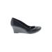 American Eagle Shoes Wedges: Black Solid Shoes - Women's Size 6 1/2 - Round Toe