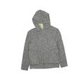 The Children's Place Zip Up Hoodie: Gray Tops - Kids Girl's Size 7