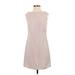 Nicole Miller New York Casual Dress - A-Line: Gray Solid Dresses - Women's Size 4