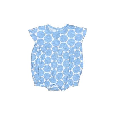 Primary Clothing Short Sleeve Onesie: Blue Bottoms - Size 0-3 Month