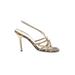 D&G Dolce & Gabbana Heels: Gold Animal Print Shoes - Women's Size 39