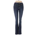 Gap Jeans - Super Low Rise Boot Cut Boot Cut: Blue Bottoms - Women's Size 0 - Dark Wash