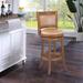 Augusta Wood Swivel Stool