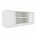 Sol Series Storage Cabinet Credenza 2 Shelves With Doors 24"x70" - 70.875x29.5x23.875