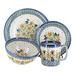 Blue Rose Polish Pottery 1000 Galia 4 Piece Dinnerware