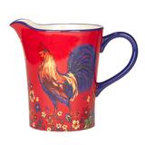 Certified International Morning Rooster Pitcher - 10.75" x 6.75" x 8.75"