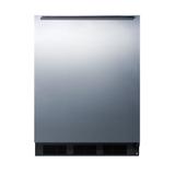 Summit FF63BKBIHHADA 24" Wide 5.5 Cu. Ft. Compact Freezerless - Stainless Steel