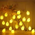 Guirlandes lumineuses à LED poulet jaune décoratif fournitures de Festival pour jardin clôture