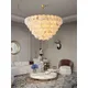 Plafonnier LED en marbre naturel design moderne et luxueux éclairage d'intérieur luminaire