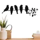 Silhouette d'oiseau en métal pour la décoration intérieure et extérieure art de mur de cour