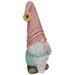 Alpine Praying Gnome w/ Pink Hat Decor, Ceramic | 23 H x 10 W x 9 D in | Wayfair MCC846