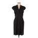 BOSS by HUGO BOSS Casual Dress - Sheath: Black Solid Dresses - Women's Size 6